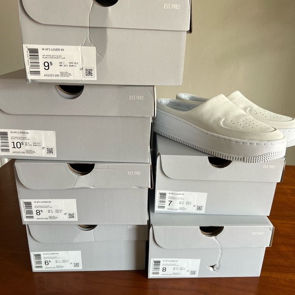 Nike Women's Air Force 1 Lover XX 'Off White' Slip-On AO1523-100 new shoes - Picture 8 of 9
